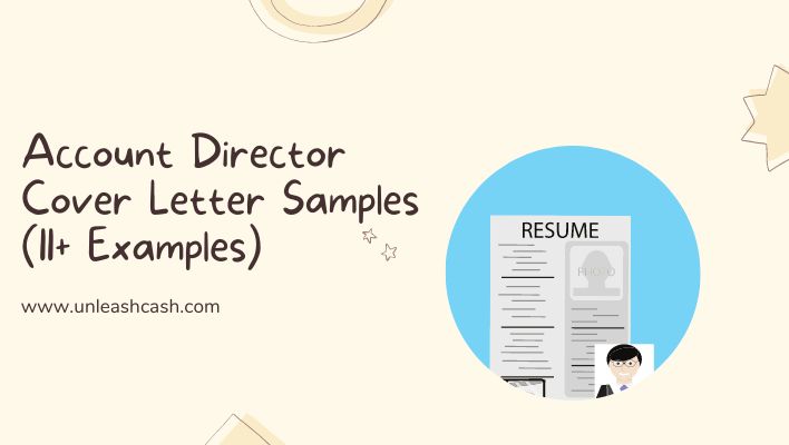 Account Director Cover Letter Samples (11+ Examples)