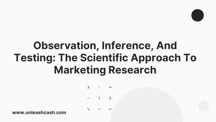 Observation, Inference, And Testing: The Scientific Approach To Marketing Research
