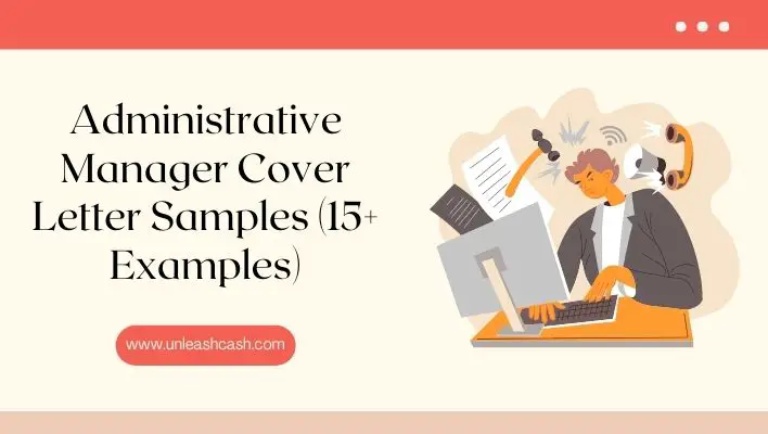 Administrative Manager Cover Letter Samples (15+ Examples)