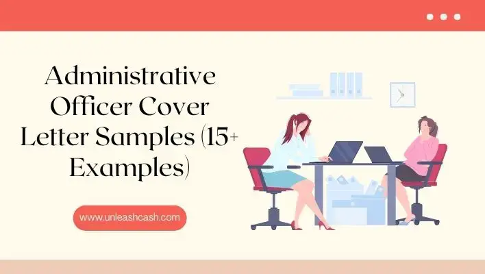 Administrative Officer Cover Letter Samples (15+ Examples)