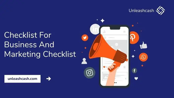 Checklist For Business And Marketing Checklist