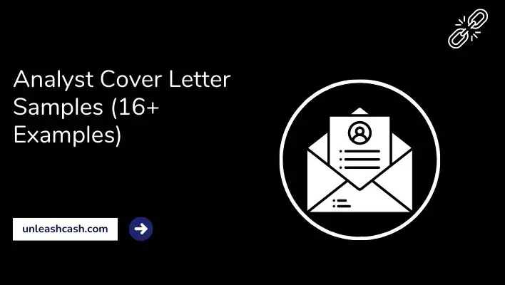 Analyst Cover Letter Samples (16+ Examples)