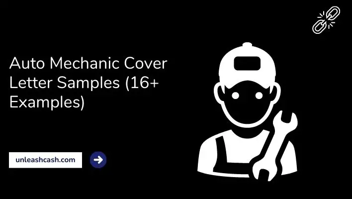 Auto Mechanic  Cover Letter Samples (16+ Examples)