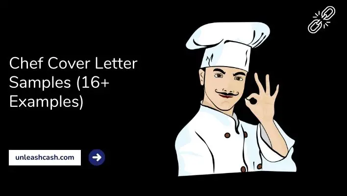 Chef Cover Letter Samples (16+ Examples)