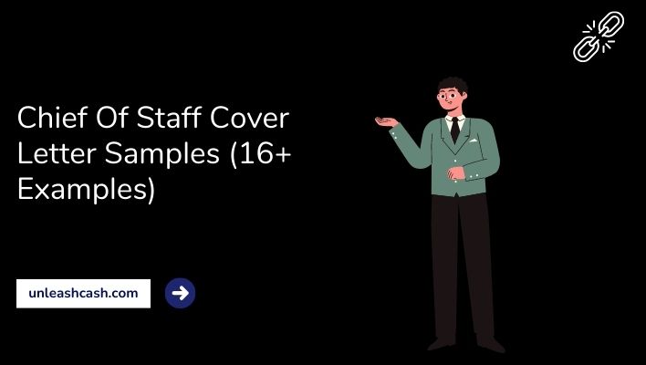 Chief Of Staff  Cover Letter Samples (16+ Examples)