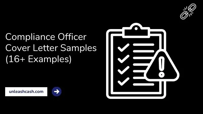 Compliance Officer Cover Letter Samples (16+ Examples)