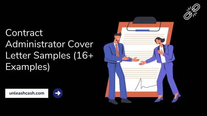 Contract Administrator Cover Letter Samples (16+ Examples)