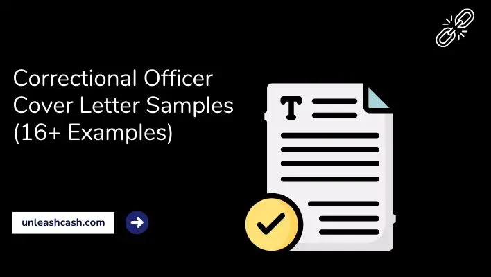 Correctional Officer Cover Letter Samples (16+ Examples)
