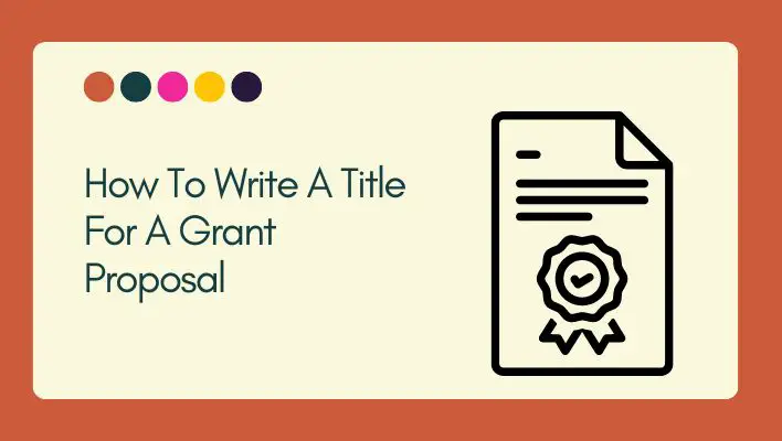 How To Write A Title For A Grant Proposal