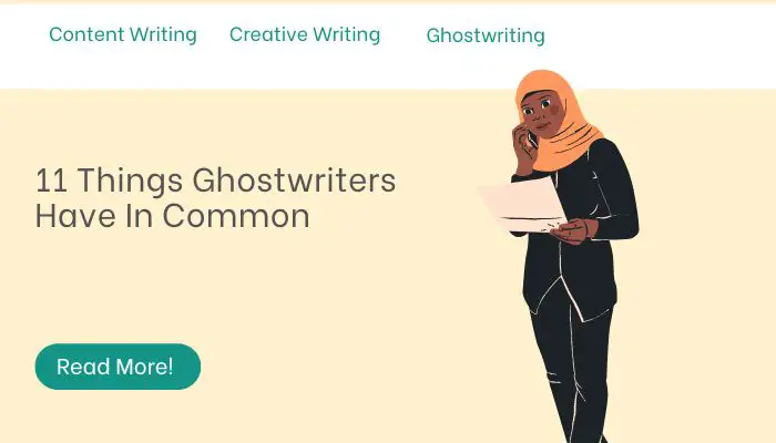 11 Things Ghostwriters Have In Common