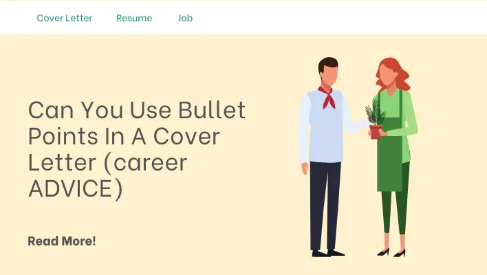 Can You Use Bullet Points In A Cover Letter (career ADVICE)