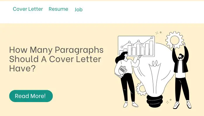 how many paragraphs are in a cover letter
