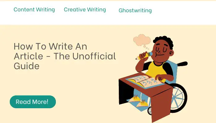 How To Write An Article - The Unofficial Guide