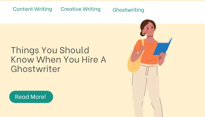 Things You Should Know When You Hire A Ghostwriter