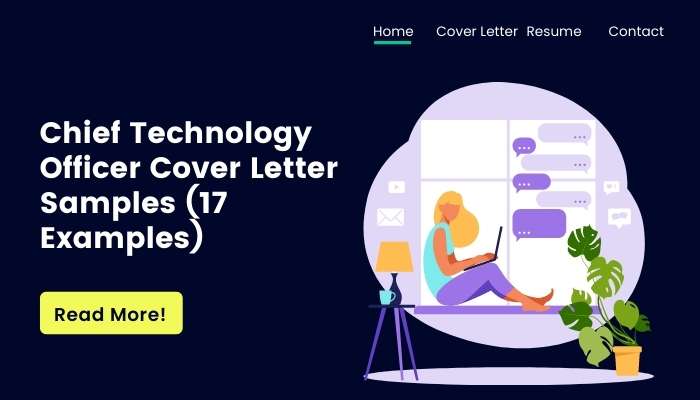 Chief Technology Officer Cover Letter Samples (17 Examples)