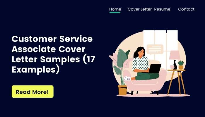 Customer Service Associate Cover Letter Samples (17 Examples)