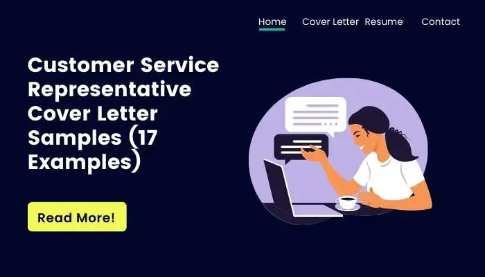 Customer Service Representative  Cover Letter Samples (17 Examples)