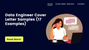 data engineer cover letter