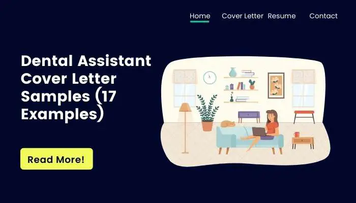 Dental Assistant  Cover Letter Samples (17 Examples)