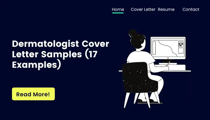 Dermatologist Cover Letter Samples (17 Examples)
