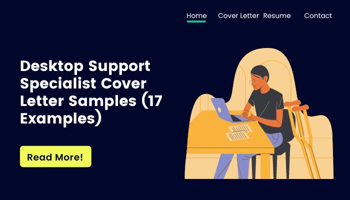 Desktop Support Specialist Cover Letter Samples (17 Examples)