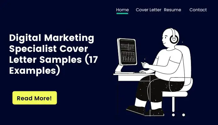 Digital Marketing Specialist Cover Letter Samples (17 Examples)