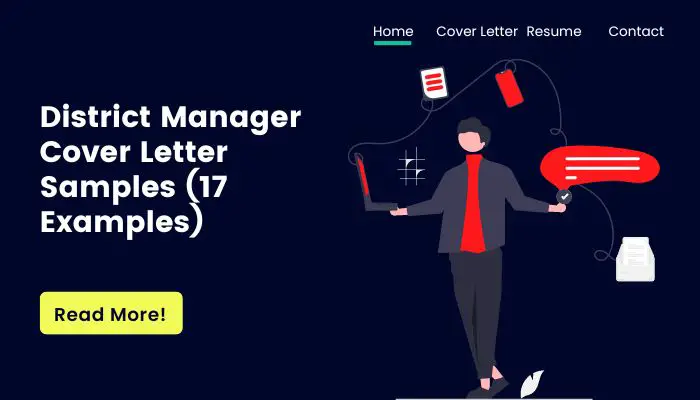 District Manager  Cover Letter Samples (17 Examples)