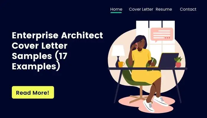 Enterprise Architect Cover Letter Samples (17 Examples)