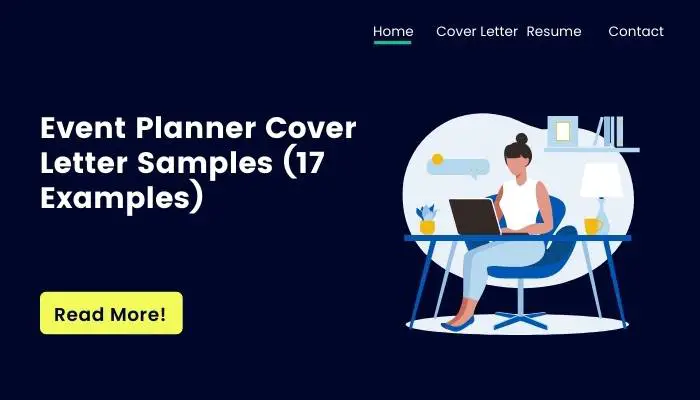 Event Planner  Cover Letter Samples (17 Examples)