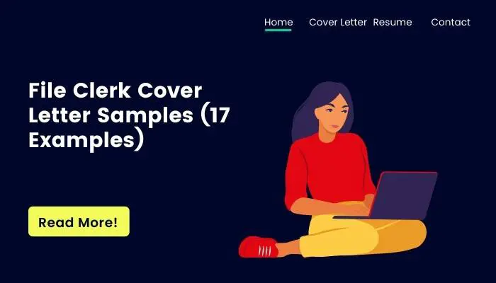 File Clerk  Cover Letter Samples (17 Examples)